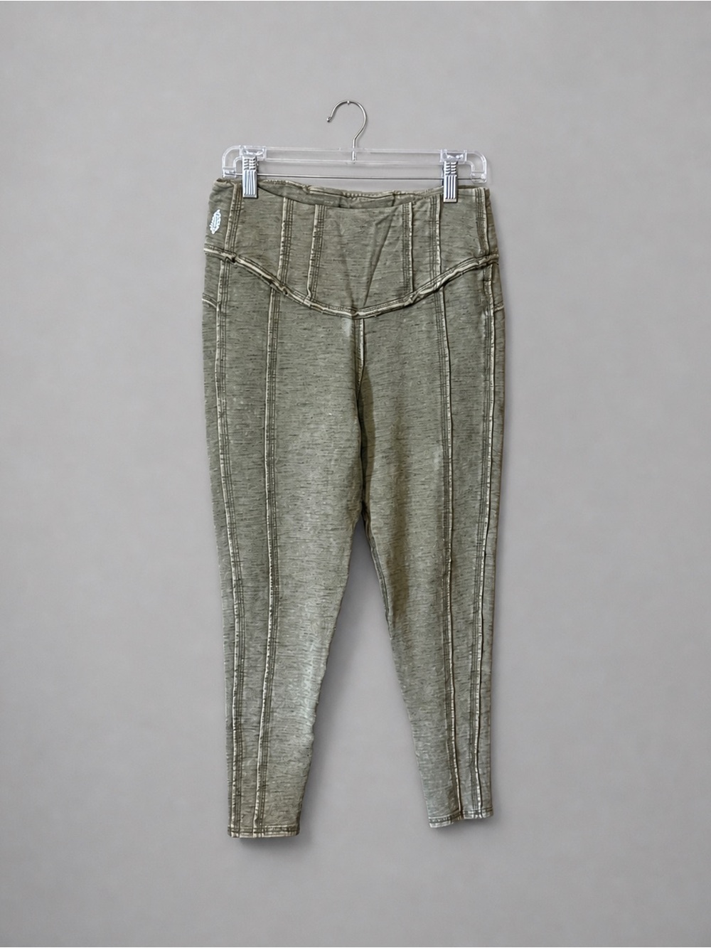 Free People Movement Washed Green High Waist Leggings